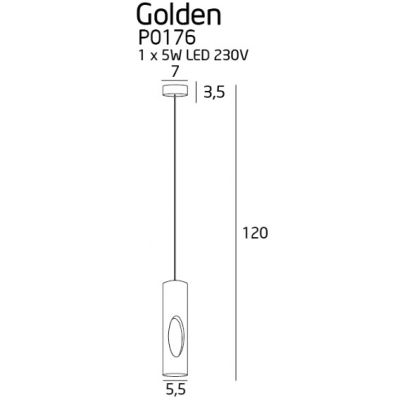 Подвесной светильник Golden Black (118865987) недорого