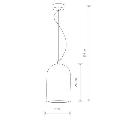 Подвесной светильник Lava Серый (109727767) недорого