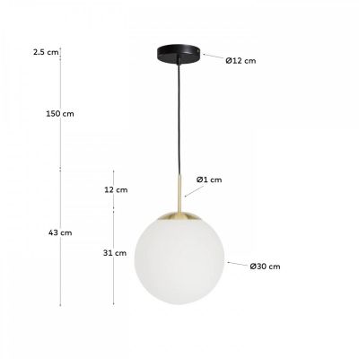 Підвісний світильник MAHALA Білий (90733125) дешево