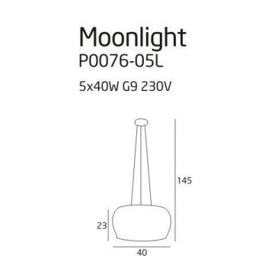 Підвісний світильник Moonlight Chrome (118866418) недорого
