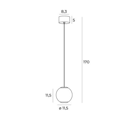 Подвесной светильник NOBILE I Chrome (118745759) дешево