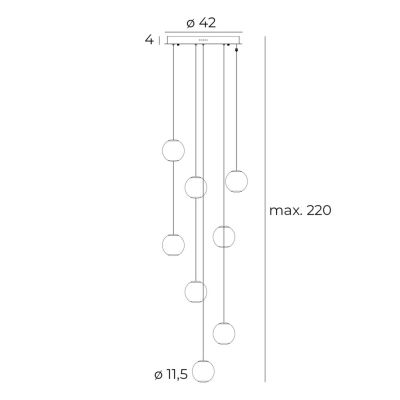 Підвісний світильник NOBILE VIII Chrome (118745777) дешево