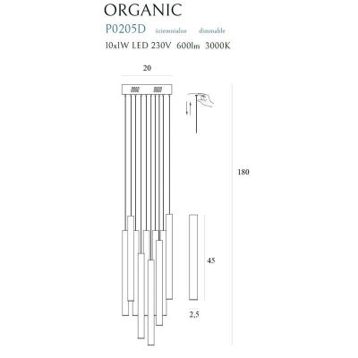 Подвесной светильник ORGANIC Іx10 Copper (118866782) недорого