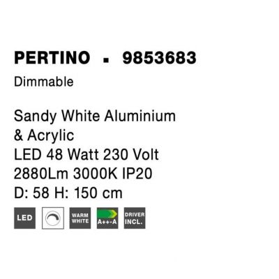 Подвесной светильник PERTINO D58 White (1591205127) с доставкой