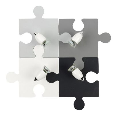 Подвесной светильник Puzzle IV Серый (109732301)