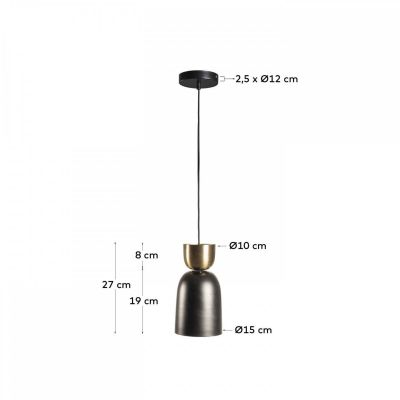 Підвісний світильник SACMIS Чорний (90733133) дешево