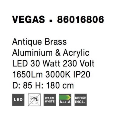 Подвесной светильник VEGAS Brass (1591205128) с доставкой
