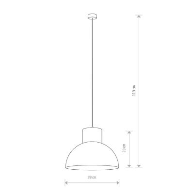 Подвесной светильник Works Серый (109727244) недорого
