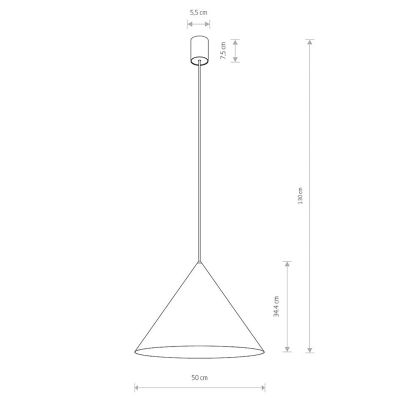Подвесной светильник ZENITH L Бирюзовый (109725303) недорого