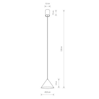 Подвесной светильник ZENITH S Бирюзовый (109725297) недорого