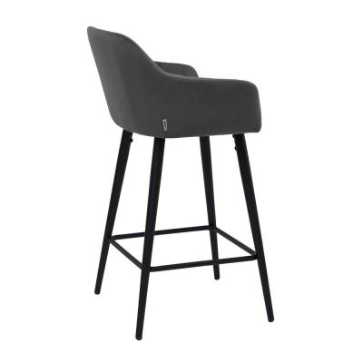 Напівбарний стілець Antiba Темно-Сірий (31436136) недорого