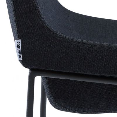 Напівбарний стілець Comfy Чорний (31334275) с доставкой