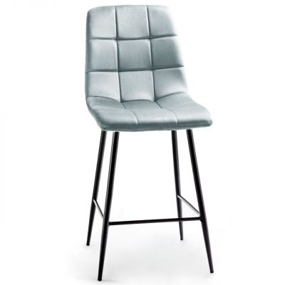 Полубарный стул Indigo Velvet Серый (44556631) недорого