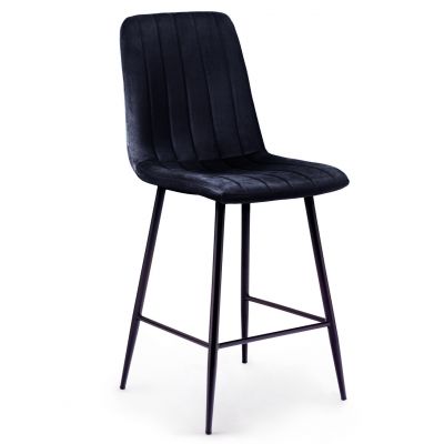Полубарный стул Petty Velvet Черный (44735868)