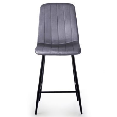 Напівбарний стілець Petty Velvet Сірий (44479172) дешево