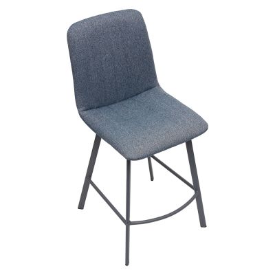 Полубарный стул поворотный Marcelo PB OV 180 Solid 79, Черный (1711365828)
