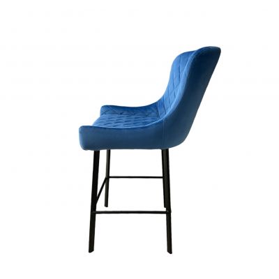 Полубарный стул поворотный Noel 360 Magic Velvet 2226, Черный (721255443) дешево