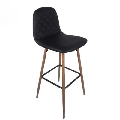 Полубарный стул Space Leather Черный, Натуральный (84512440)