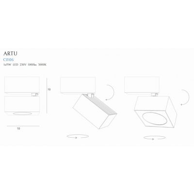 Потолочный светильник ARTU White (118865554) дешево