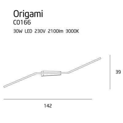 Стельовий світильник ORIGAMI White (118866026) недорого