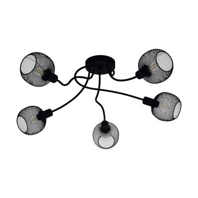 Потолочный светильник WRINGTON I 5 Черный (110735713)
