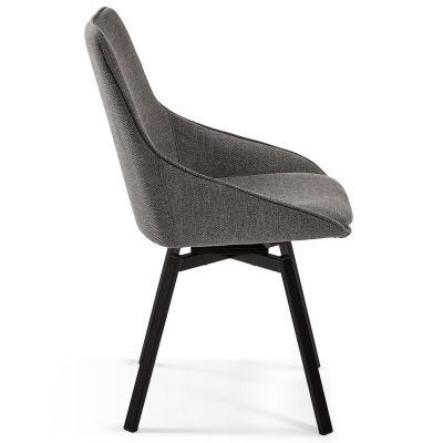 Поворотный стул Haston Темно-серый (90637606) недорого