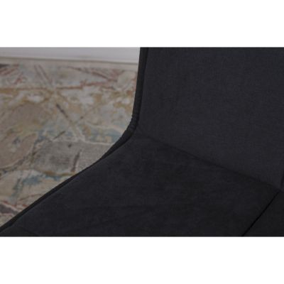 Поворотный стул Madrid Velvet Черный (521018541) с доставкой