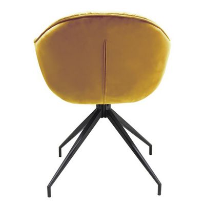 Поворотний стілець R-145 Гірчичний-вельвет (23988502) дешево