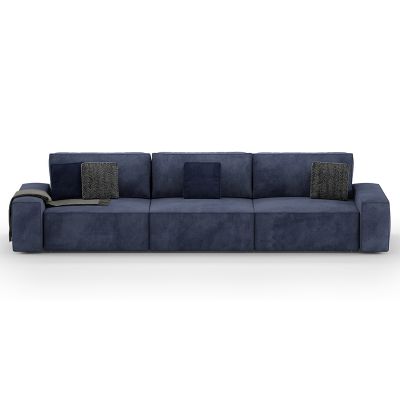 Прямой диван Loft Синий (114742321) недорого