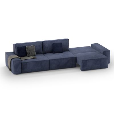 Прямой диван Loft Синий (114742321) с доставкой