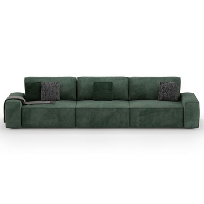 Прямой диван Loft Зеленый (114742320) с доставкой