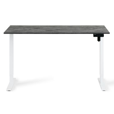Регульований стіл ADAPWORK SmartDesk 138х68 Чорний бетон, Білий (106735884) недорого