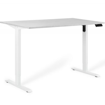 Регульований стіл ADAPWORK SmartDesk 138х68 Сірий бетон, Білий (106735883)