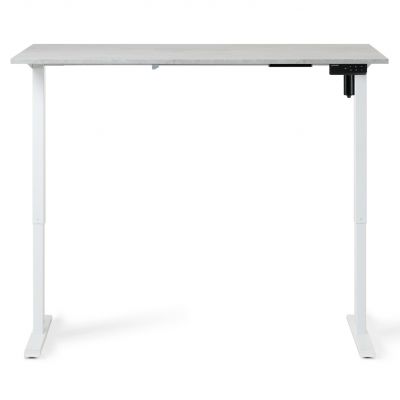 Регульований стіл ADAPWORK SmartDesk 138х68 Сірий бетон, Білий (106735883) дешево