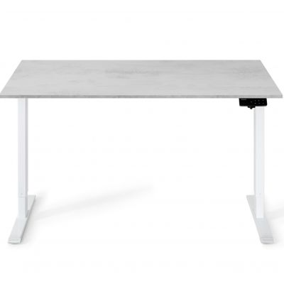 Регульований стіл ADAPWORK SmartDesk 138х68 Сірий бетон, Білий (106735883) с доставкой