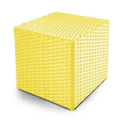 Садовий пуф Куб 450 без подушки Жовтий перламутр (41917622)