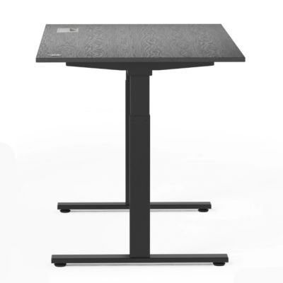 Стіл E-Table Premium Cleaf 121x70 Графит, Чорний (15518629) дешево