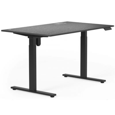 Стіл E-Table Premium Cleaf 121x70 Графит, Чорний (15518629)