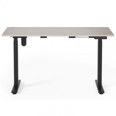 Стіл E-Table Premium Cleaf 121x70 Кремовий, Чорний (15518627) недорого