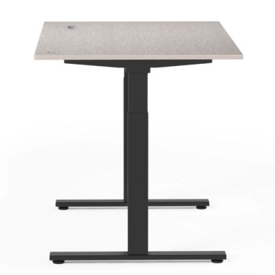 Стіл E-Table Premium Cleaf 121x70 Кремовий, Чорний (15518627) дешево
