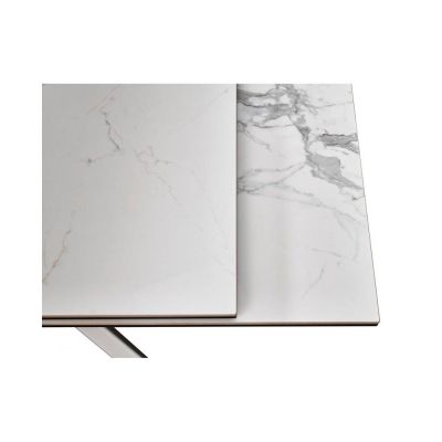 Стіл Gracio 160x90 Carrara White, Білий (31382987) с доставкой