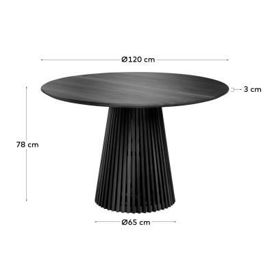 Стол IRUNE D120 Черный (90916234) дешево