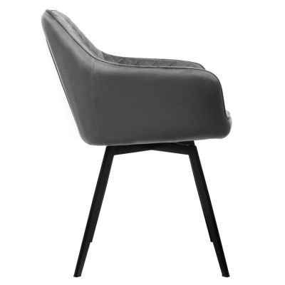 Поворотний стілець R-63 Сірий, Чорний (23480881) недорого