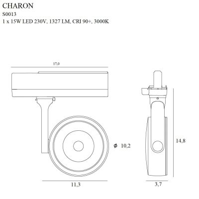 Трековый светильник Charon White (118865728) недорого