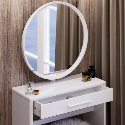 Туалетный столик с зеркалом Аскольд Белый (68479446) недорого