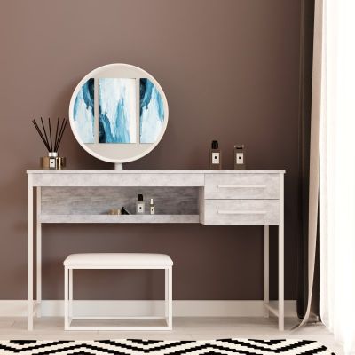 Туалетний столик з дзеркалом Сідней 120 Урбан, Білий (68479401) недорого