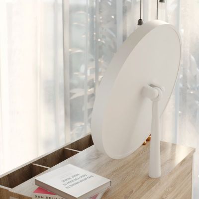 Туалетный столик с зеркалом Визард Дуб Сонома, Белый (68479325) с доставкой