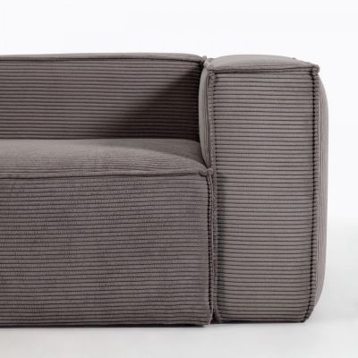 Кутовий диван BLOK 3-місний Бежево-сірий (90723998) с доставкой
