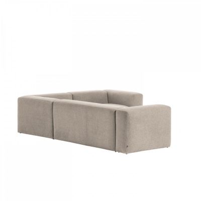 Угловой диван BLOK 3-местный с шезлонгом Светло-серый (90723830) недорого