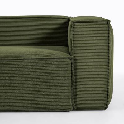 Угловой диван BLOK 4-местный 320Х230 Зеленый (90724065) с доставкой